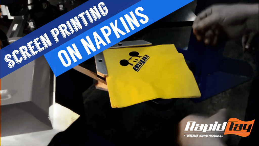 Napkin printing machine