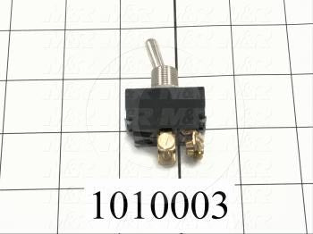 Toggle Switch, Maintained, 2 Positions, DPST, 250VAC, 10A