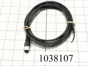 Sensor Cable, Plug, 4 Pin, Straight, 2m