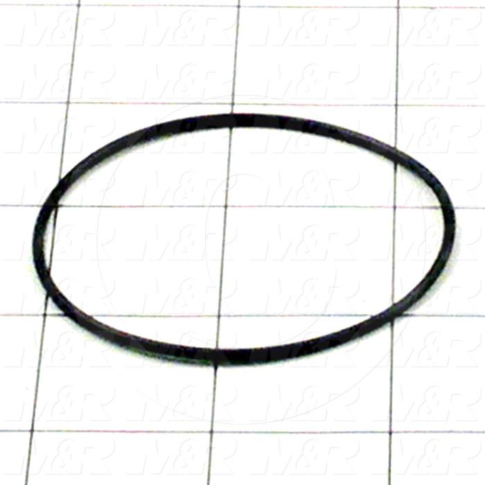 Seals and O-Rings, Static, O-ring Round Cross Section, 2.38" Outside Diameter, 2.25" Inside Diameter, 0.07" Width, -40F/+250F Temperature Rating, Buna-N, Black