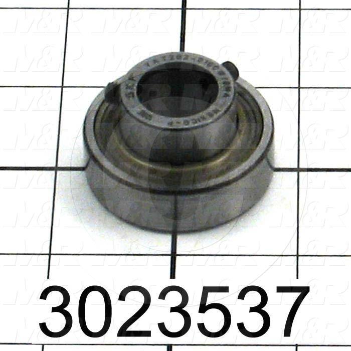 Bearings, Radial Ball Y-Type with Set Screw, 15.875mm ( 0.625") Inside Diameter, 40 mm Outside Diameter, 22.5 mm Width, Double Shielded