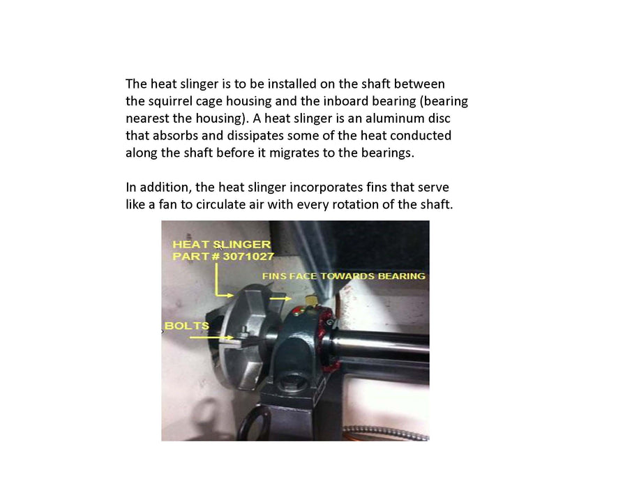 Heat Slinger For Sprint 2000 , Wheel, Wheel Diameter 6", Bore Size 1.44", Temperature Rating 450F