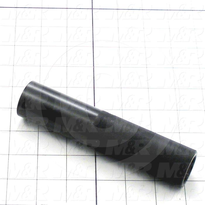Fabricated Parts, Air Cylinder Stroke Adjustment Knob 6.30", 6.30 in. Length, 1.38 in. Diameter, OC50000 Black Anodizing Finish