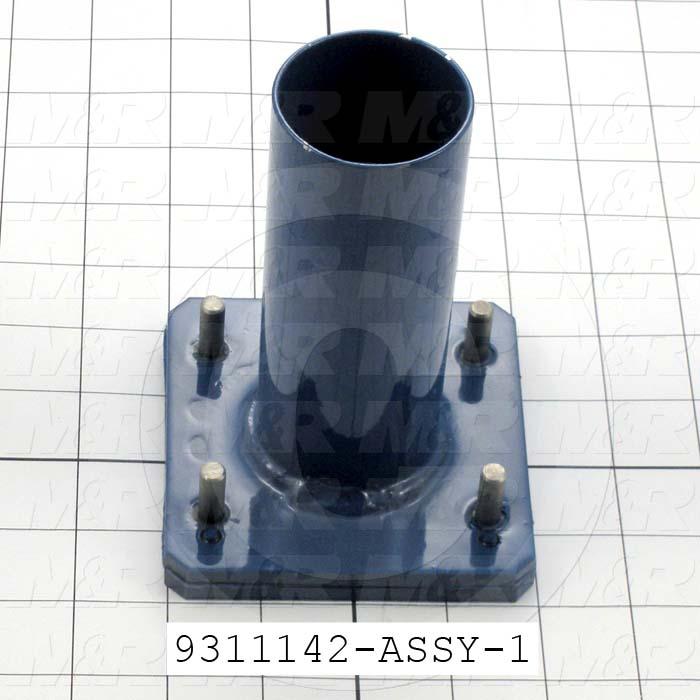 Fabricated Parts, Valve Slider Assembly, 5.50 in. Length, 4.00 in. Width, 4.00 in. Height