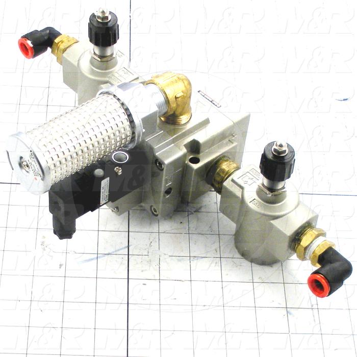 Fabricated Parts, Lift Valve Assembly, 12.72 in. Length, 5.82 in. Width, 8.00 in. Height