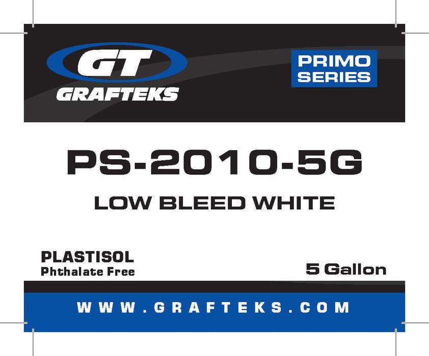 Primo Series Phthalate Free Low Bleed White Plastisol