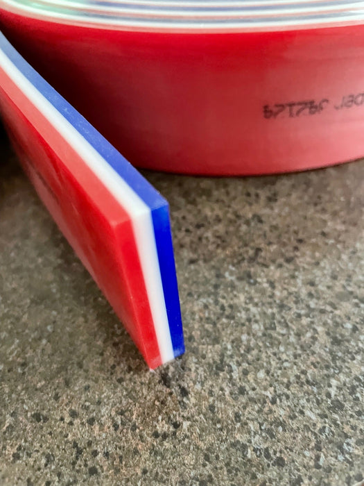 Red White Blue Squeegee Blade  65/90/75