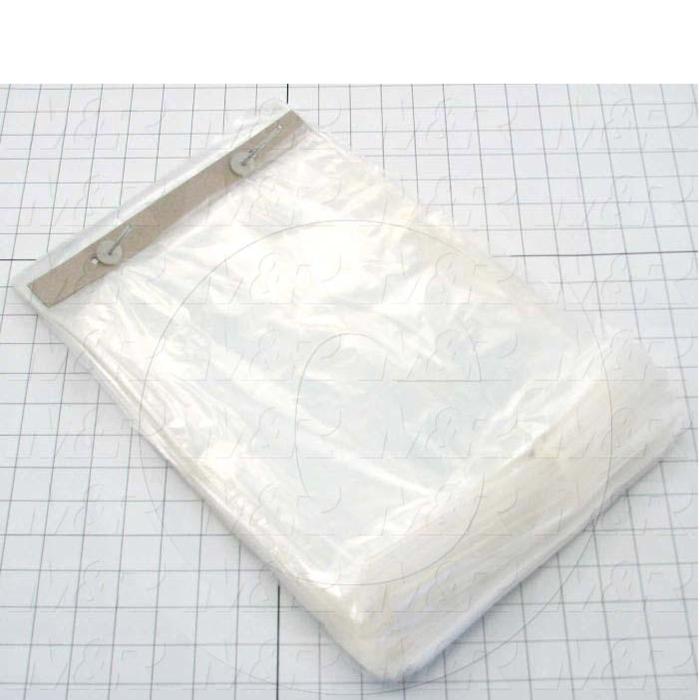 Bags, 10" x 14.25" x 1.75" Lip, With Suffocation Warning Label, 1 mil, (Case of 2000)