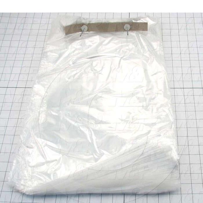 Bags, 13" x 20" x 1.5" Lip, Without Suffocation Warning Label, 1 mil, (Case of 1000)