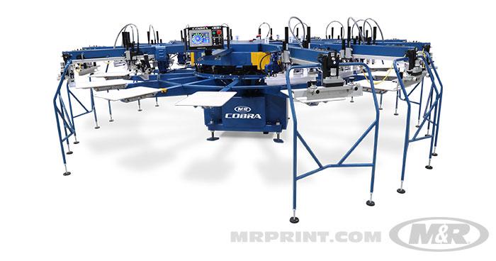 M&R COBRA™ E Automatic Screen Printing Press