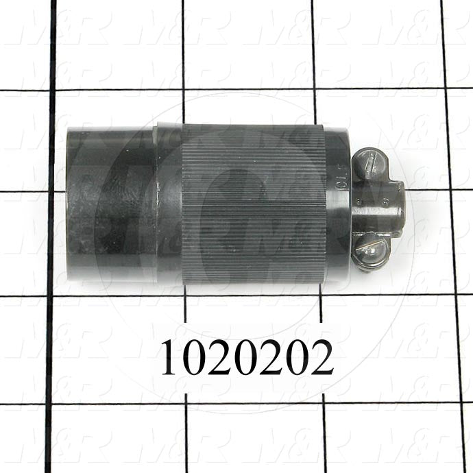 Connector for Power, Male Plug, 2 Poles, 3 Wires, 125V, 15A