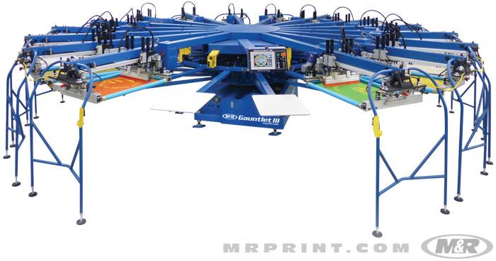 M&R GAUNTLET® III Automatic Screen Printing Press