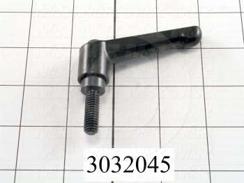 Handles, Adjustable Handle Type, Threaded Stud Mounting, Die Cast Material, 5/16-18 Thread Size, 0.98 in. Thread Length