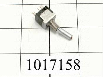 Toggle Switch, SPDT, Led Red, 125VAC, 6A