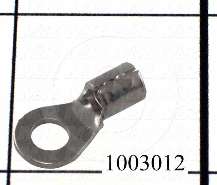 Wire Terminal, Ring, Wire Range 10AWG, #10 Stud Size, 900°F