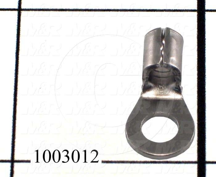 Wire Terminal, Ring, Wire Range 10AWG, #10 Stud Size, 900°F